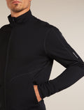 Men's Merino 560 Realfleece™ Elemental Long Sleeve Zip Jacket Black - 6