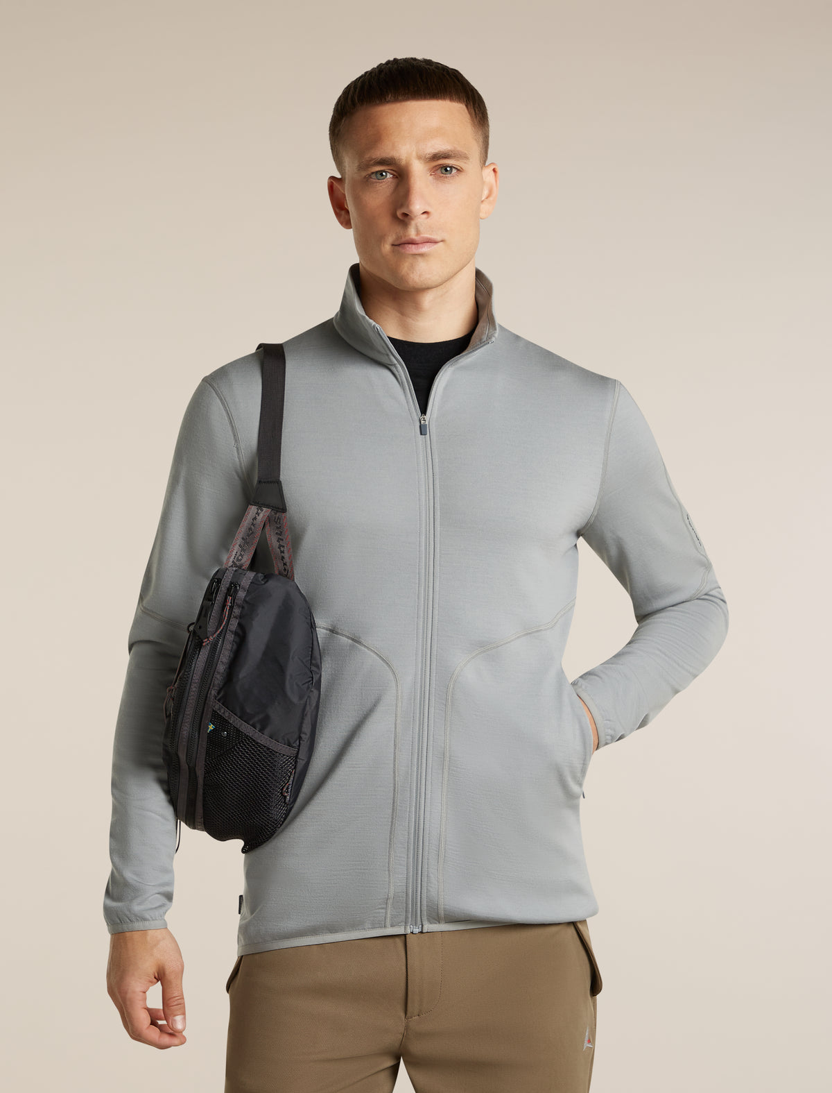 Haut à capuchon à glissière 560 RealFleece™ Elemental en mérinos pour hommes  - 5