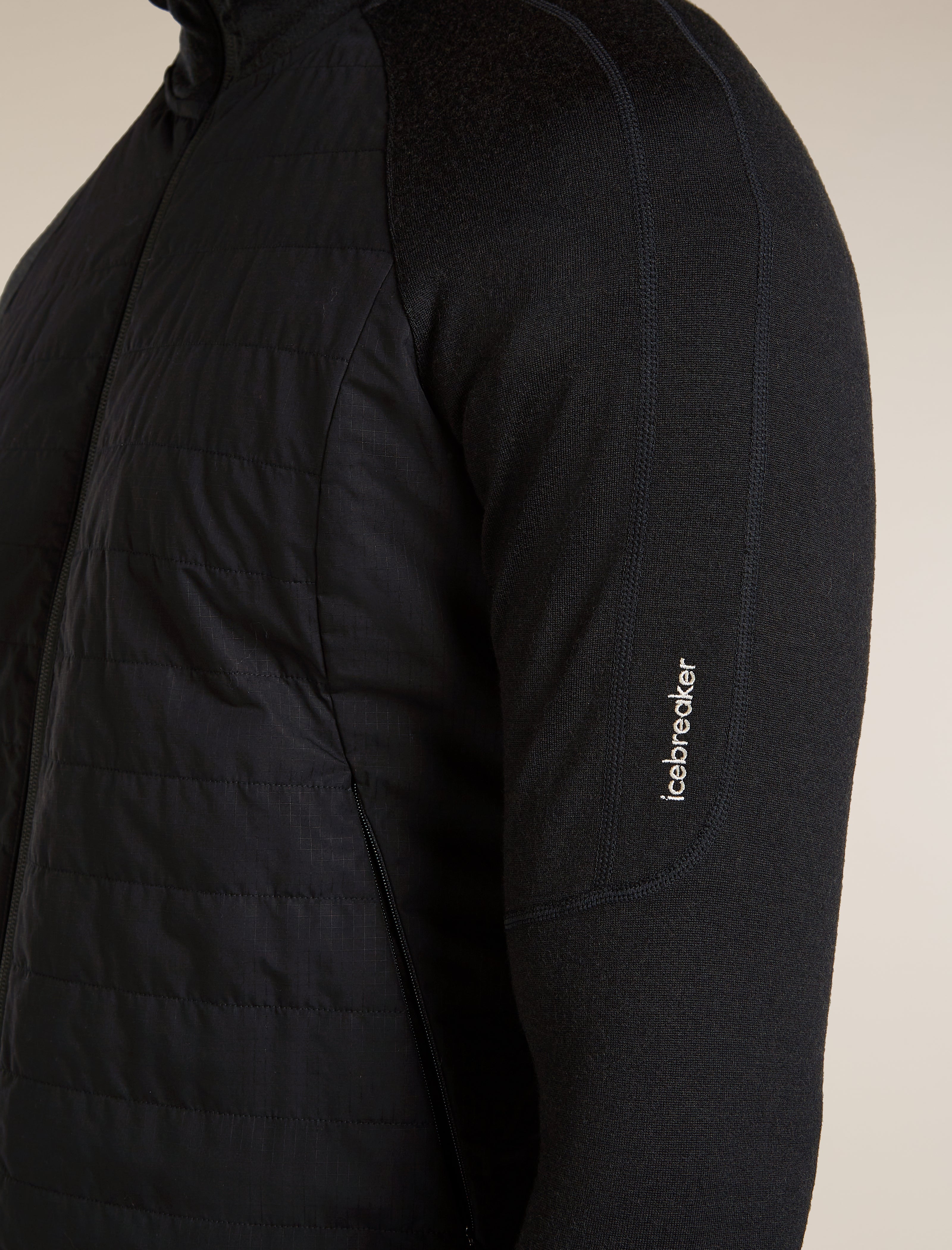 Men's Merino Blend Quantum Hybrid Long Sleeve Zip Hoodie