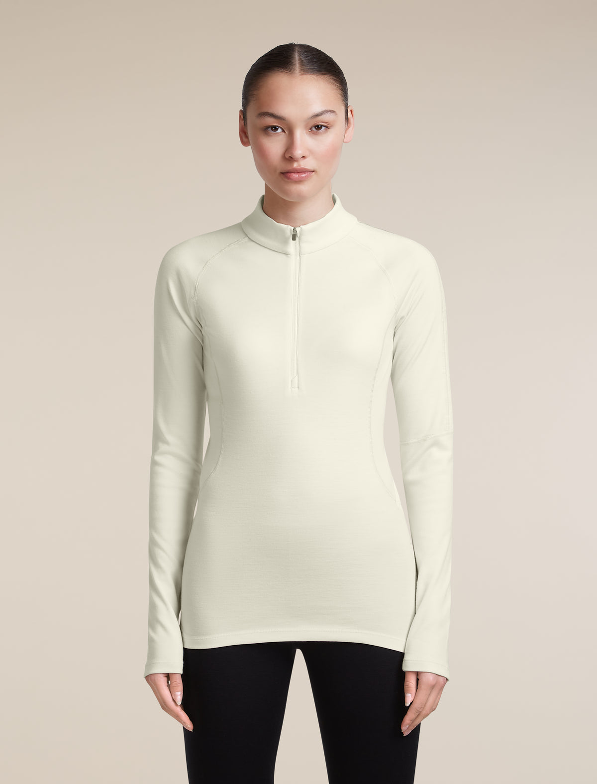 Women's 300 MerinoFine™ Polar Long Sleeve Half Zip Undyed - 1