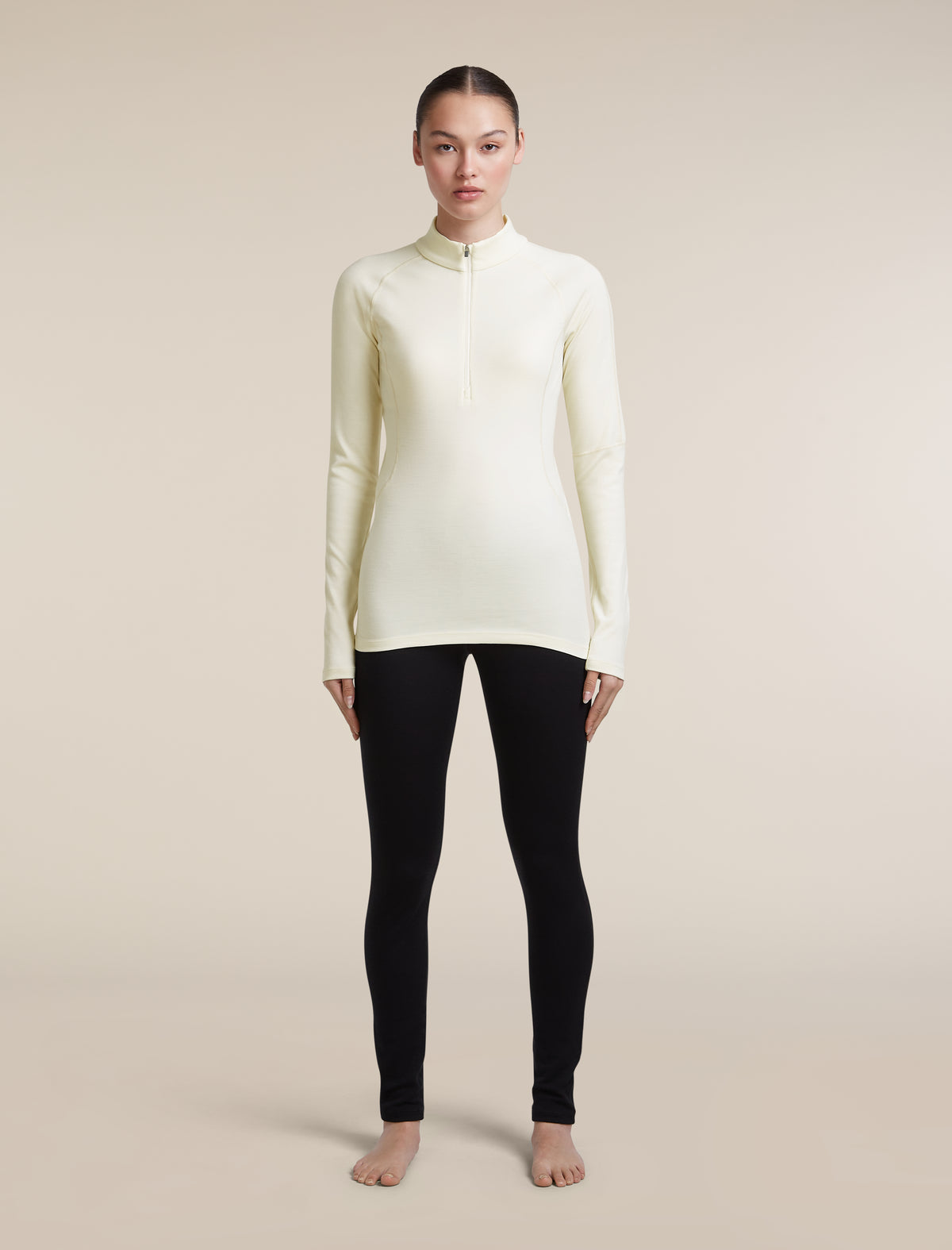 Women's 300 MerinoFine™ Polar Long Sleeve Half Zip Undyed - 3
