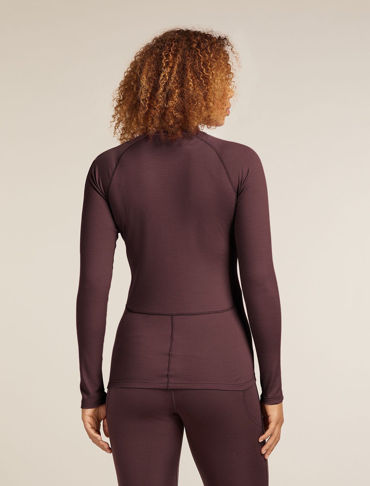 Women's 300 MerinoFine™ Polar Long Sleeve Half Zip Thermal Top Java - 2