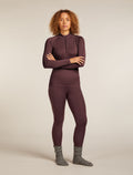 Women's 300 MerinoFine™ Polar Long Sleeve Half Zip Thermal Top Java - 8