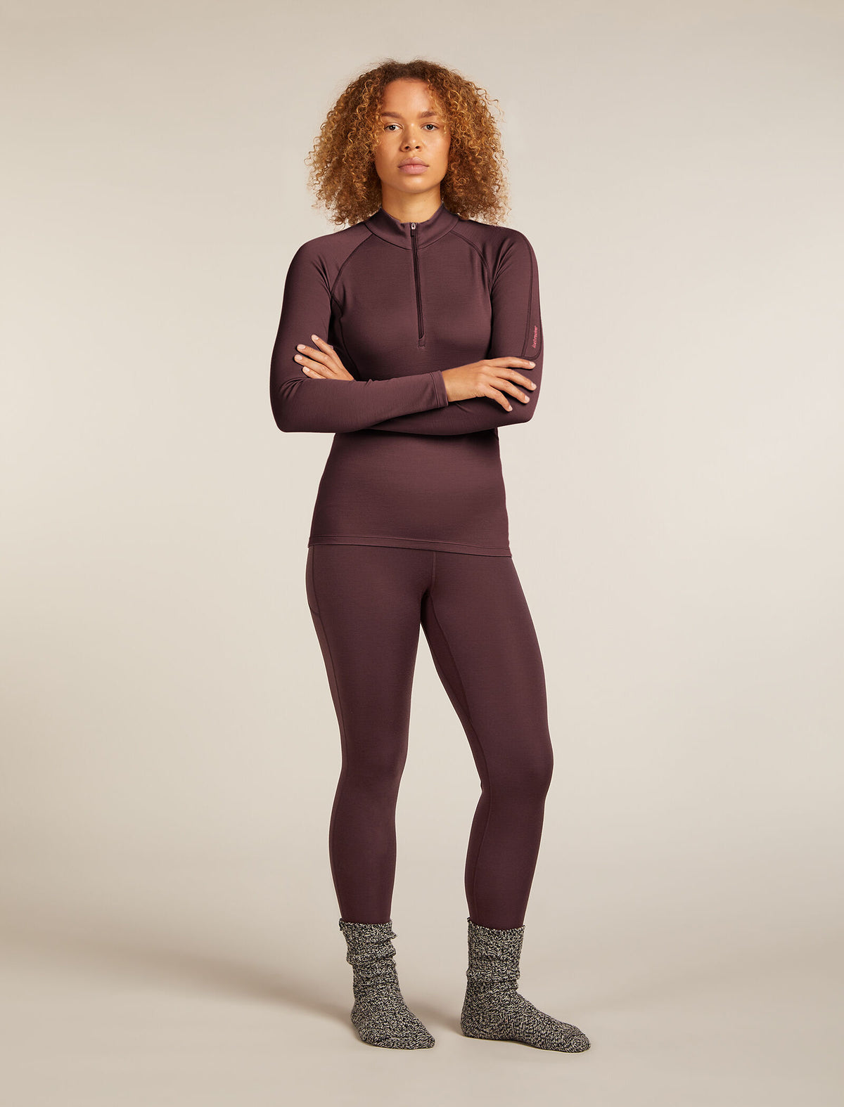 Women's 300 MerinoFine™ Polar Long Sleeve Half Zip Thermal Top Java - 8