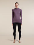 Women's 300 MerinoFine™ Polar Long Sleeve Half Zip Grey Plum - 3
