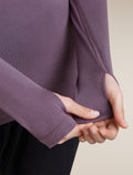 Women's 300 MerinoFine™ Polar Long Sleeve Half Zip Grey Plum - 7