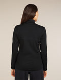 Women's Merino 560 Realfleece™ Elemental Long Sleeve Zip Black - 2