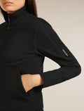 Women's Merino 560 Realfleece™ Elemental Long Sleeve Zip Black - 7
