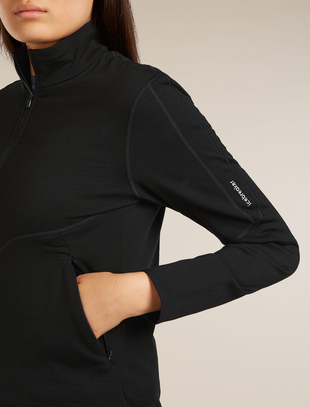 Women's Merino 560 Realfleece™ Elemental Long Sleeve Zip Black - 7