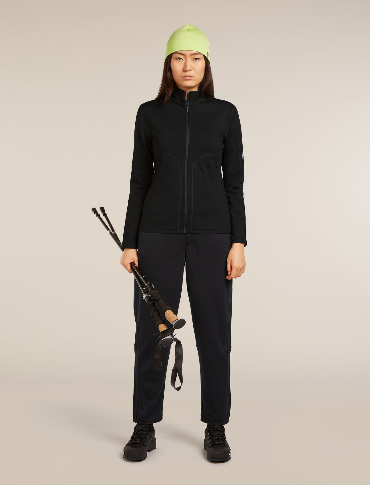 Women's Merino 560 Realfleece™ Elemental Long Sleeve Zip Black - 4