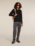 Women's Merino 560 Realfleece™ Elemental Long Sleeve Zip Hoodie Black - 4