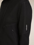 Women's Merino 560 Realfleece™ Elemental Long Sleeve Zip Hoodie Black - 6