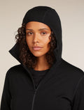 Women's Merino 560 Realfleece™ Elemental Long Sleeve Zip Hoodie Black - 7