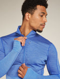 Men's Merino Blend 200 Realfleece™ Descender Long Sleeve Half Zip Top Brillant/Baja - 9