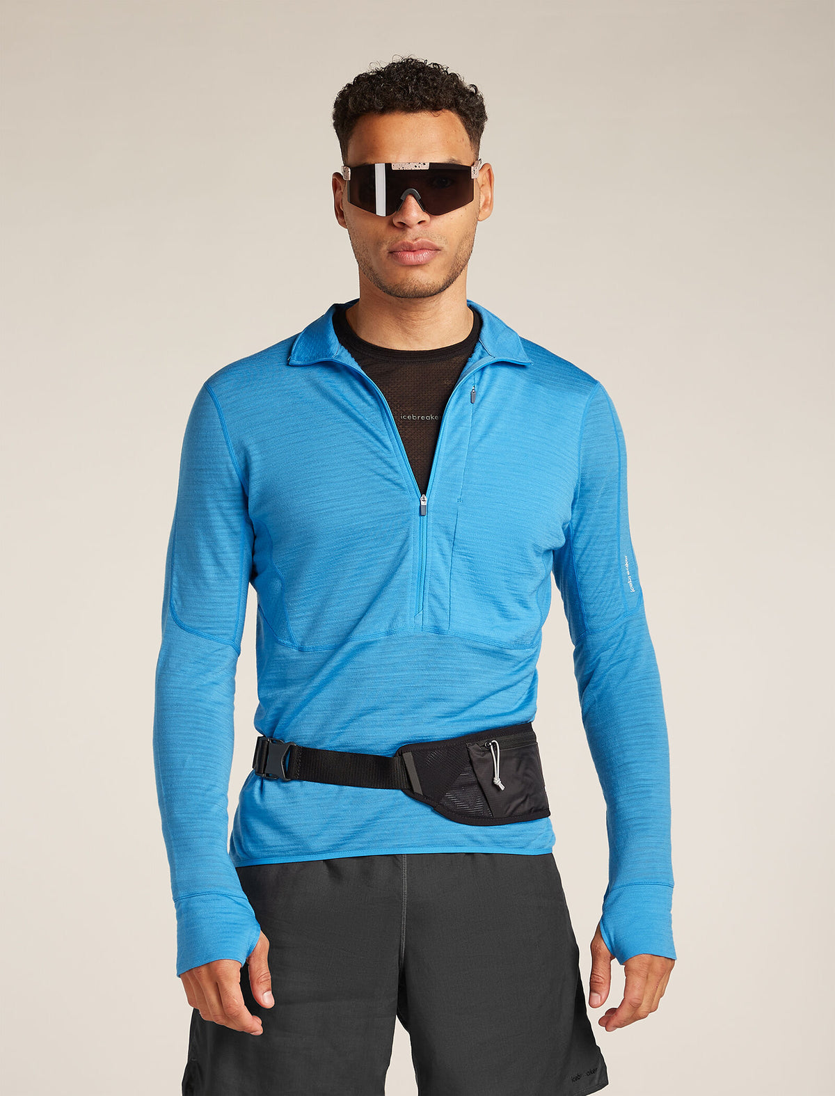 Men's Merino Blend 200 Realfleece™ Descender Long Sleeve Half Zip Top Arctic - 4