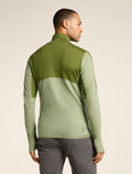 Men's Merino Blend 200 Realfleece™ Descender Long Sleeve Half Zip Top Sphagnum/lichen - 3
