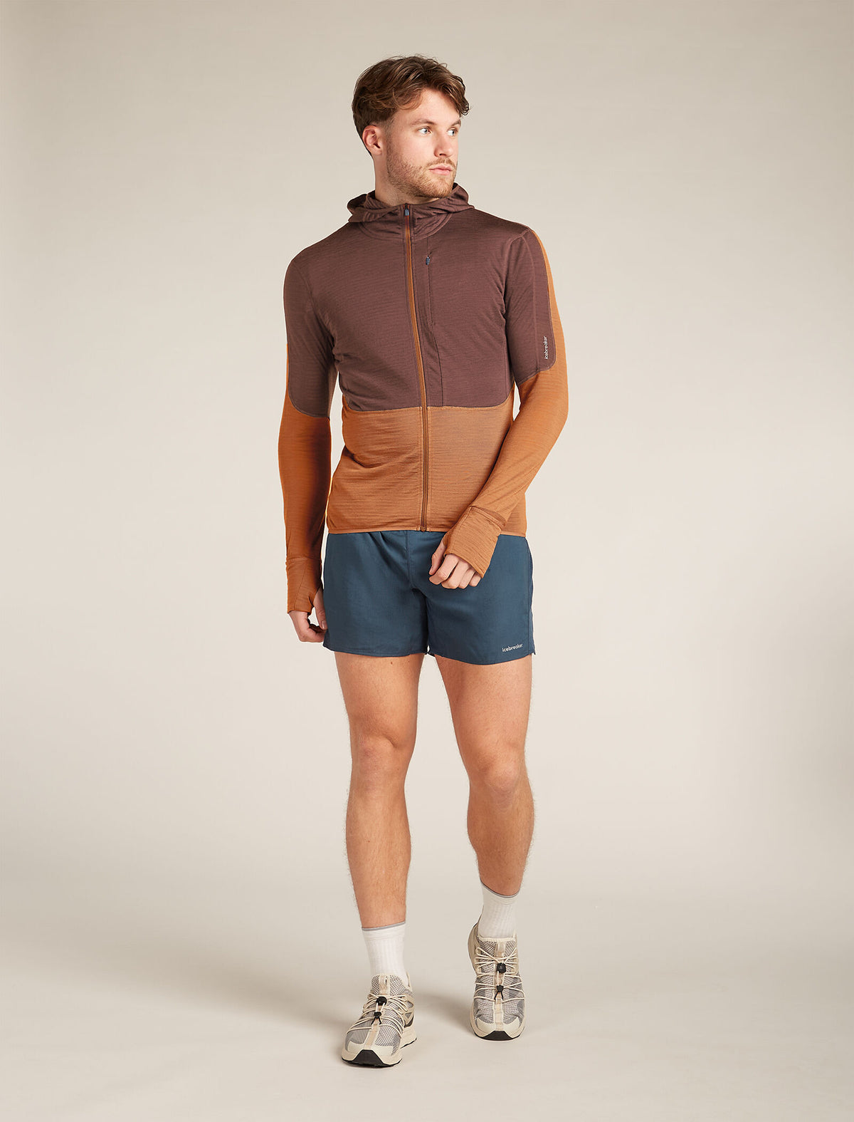 Haut à capuche, manches longues et glissière 200 RealFleece™ Descender en mélange de mérinos Men's  - 3