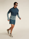 Men's Merino Blend 200 Realfleece™ Descender Long Sleeve Zip Hoodie Abyss/blue ash - 5