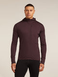 Men's Merino Blend 200 Realfleece™ Descender Long Sleeve Zip Hoodie Java - 1
