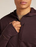 Men's Merino Blend 200 Realfleece™ Descender Long Sleeve Zip Hoodie Java - 6