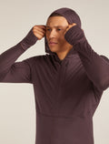 Men's Merino Blend 200 Realfleece™ Descender Long Sleeve Zip Hoodie Java - 8