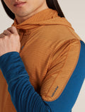 Men's Merino Blend 200 Realfleece™ Descender Long Sleeve Zip Hoodie Trail/Atlantis - 5