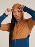 Men's Merino Blend 200 Realfleece™ Descender Long Sleeve Zip Hoodie Trail/Atlantis - 9