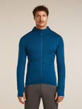 Men's Merino Blend 200 RealFleece™ Descender Long Sleeve Zip Hoodie Atlantis/Arctic - 1