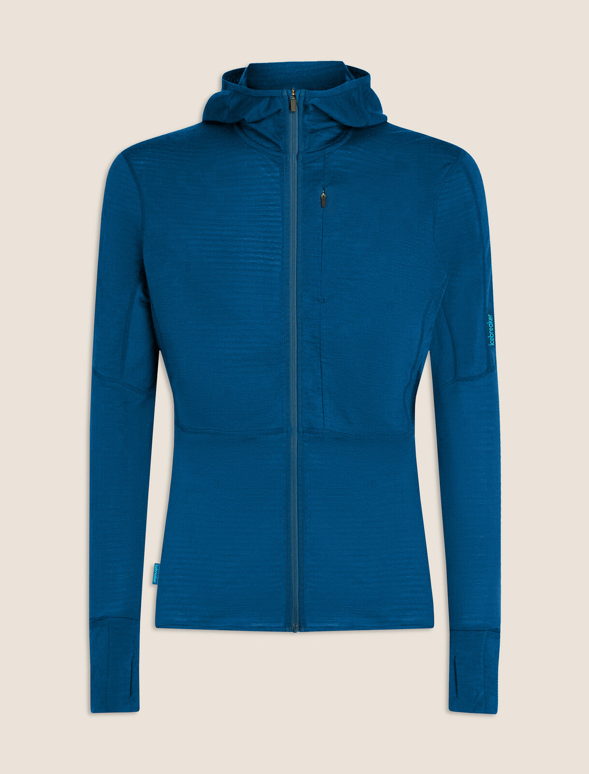 Men's Merino Blend 200 RealFleece™ Descender Long Sleeve Zip Hoodie Atlantis/Arctic - 10