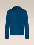 Men's Merino Blend 200 RealFleece™ Descender Long Sleeve Zip Hoodie Atlantis/Arctic - 11