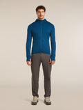 Men's Merino Blend 200 RealFleece™ Descender Long Sleeve Zip Hoodie Atlantis/Arctic - 3