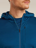 Men's Merino Blend 200 RealFleece™ Descender Long Sleeve Zip Hoodie Atlantis/Arctic - 6