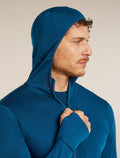 Men's Merino Blend 200 RealFleece™ Descender Long Sleeve Zip Hoodie Atlantis/Arctic - 8