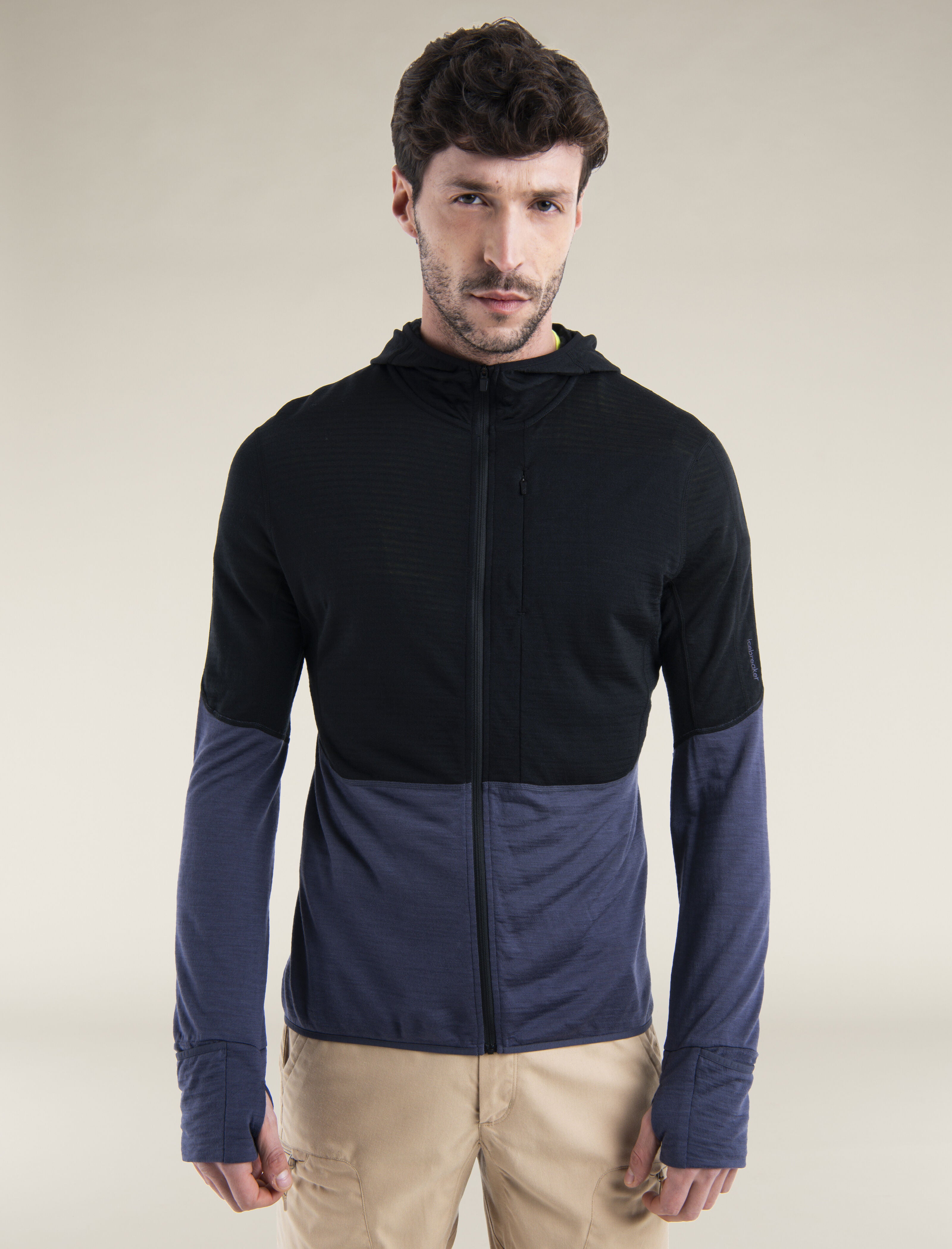 icebreaker ZIP ジャケット Men's Merino Blend 200 Realfleece™ Descender Long Sleeve Zip