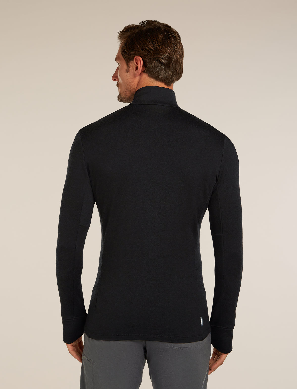 Men's Merino 260 Quantum Long Sleeve Zip Jacket Black - 2