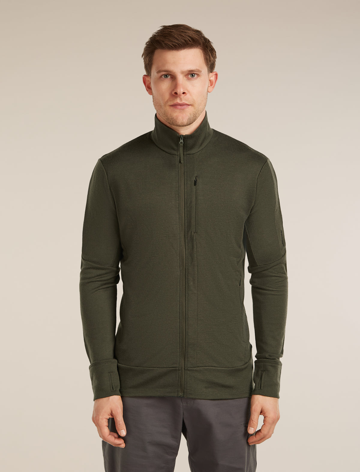Men's Merino 260 Quantum Long Sleeve Zip Dark Loden - 1