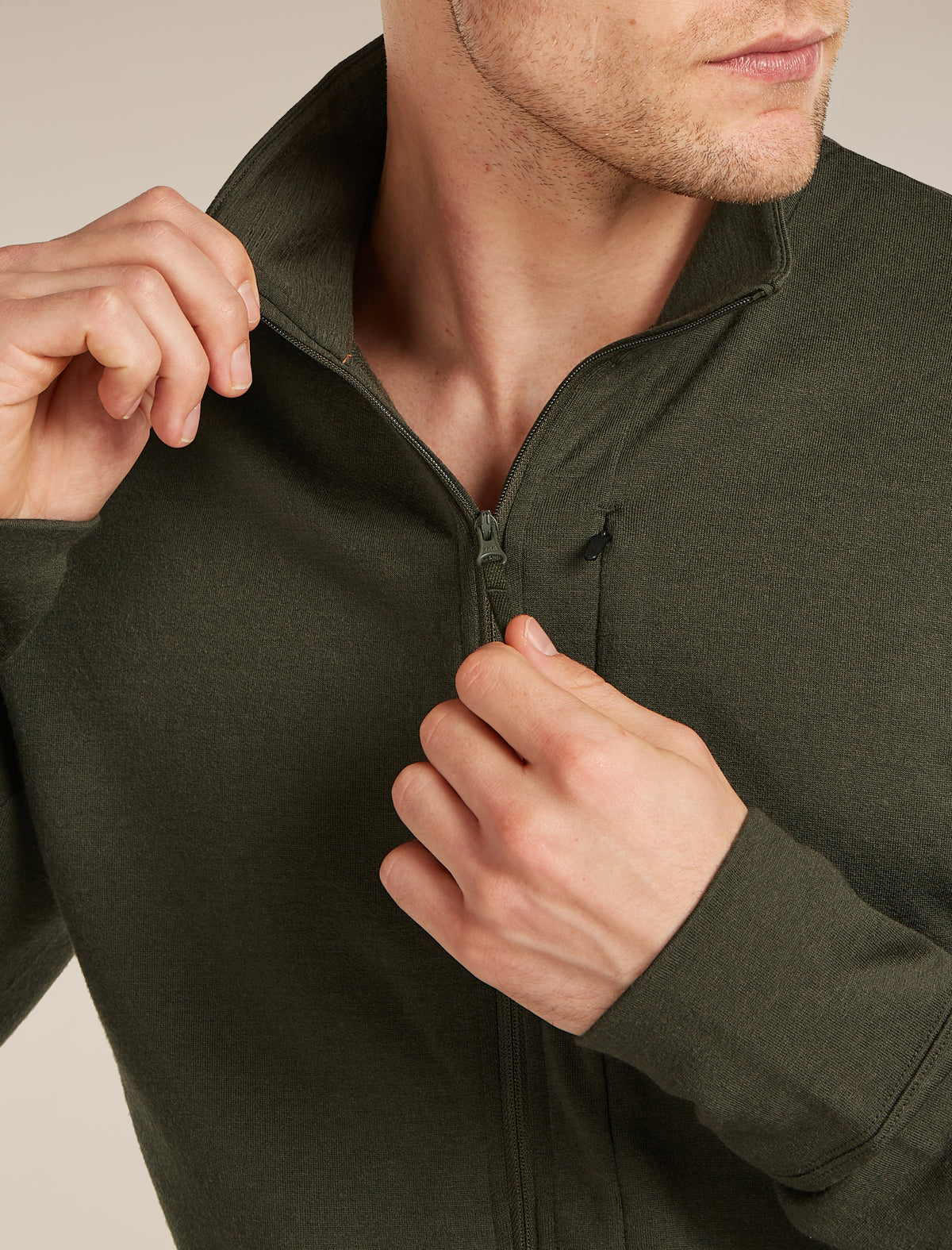 Men's Merino 260 Quantum Long Sleeve Zip Dark Loden - 6