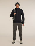 Men's Merino 260 Quantum Long Sleeve Zip Hoodie Black - 4