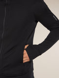 Men's Merino 260 Quantum Long Sleeve Zip Hoodie Black - 7