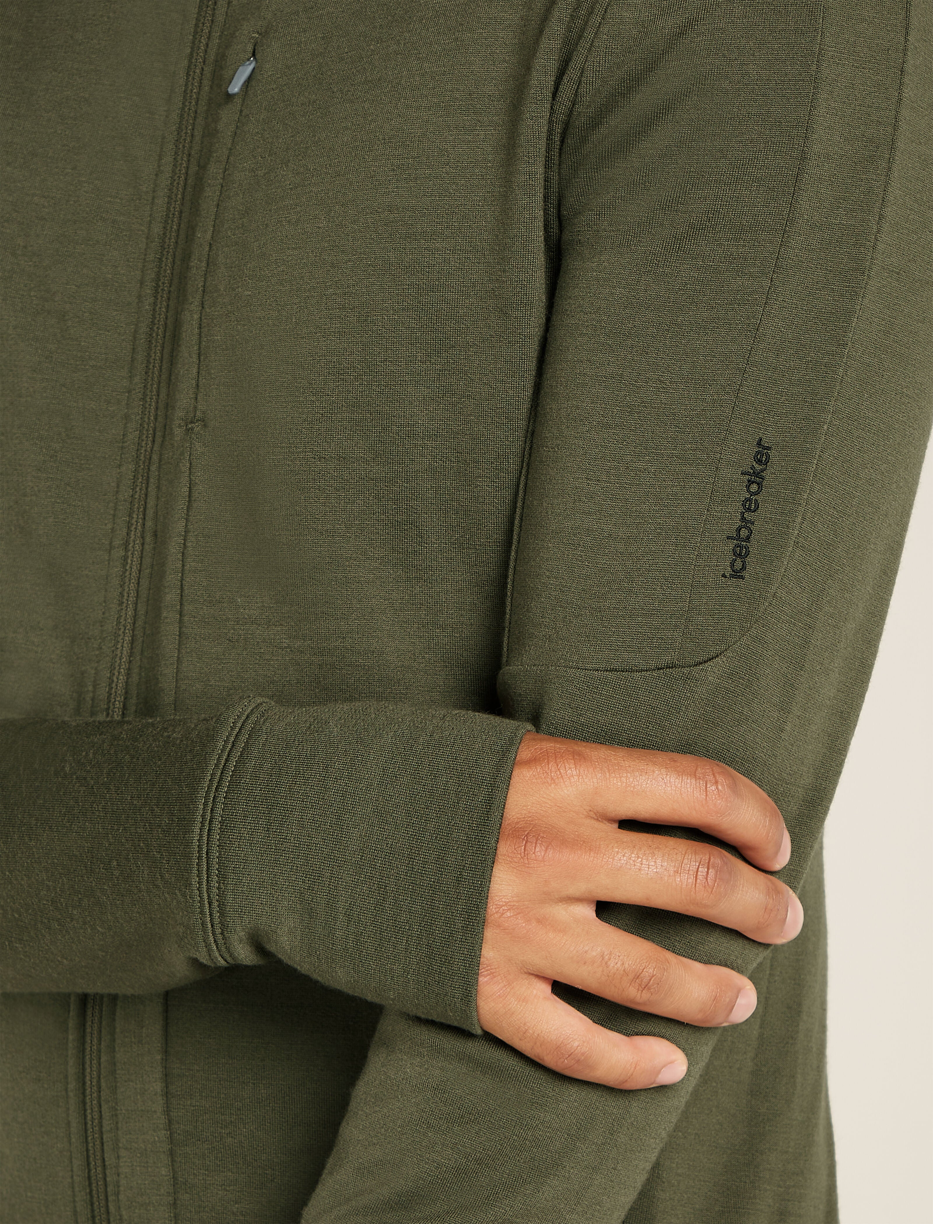 Men's Merino 260 Quantum Long Sleeve Zip Hoodie| icebreaker Loden
