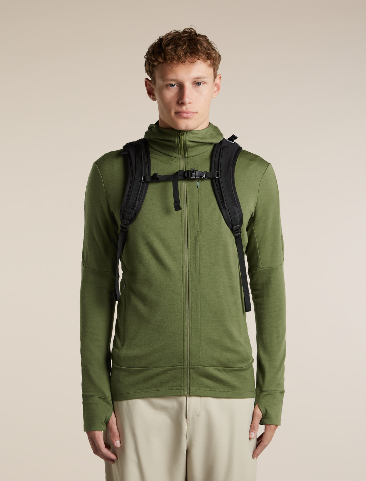 Men's Merino 260 Quantum Long Sleeve Zip Hoodie Sphagnum - 5