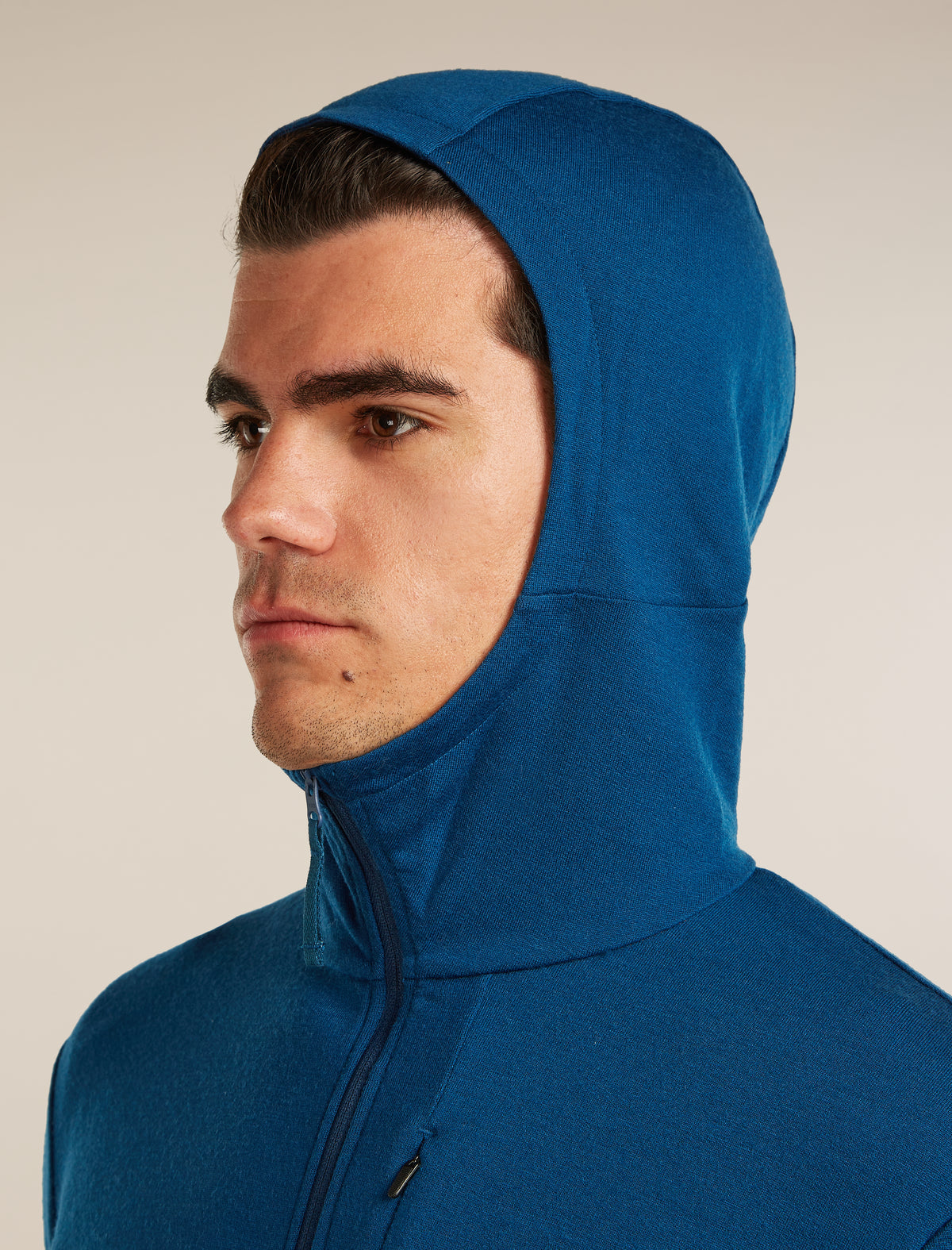 Haut à capuchon à glissière 260 Quantum en mérinos pour hommes  - 9