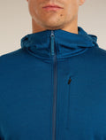 Haut à capuchon à glissière 260 Quantum en mérinos pour hommes  - 6