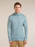 Men's Merino 260 Quantum Long Sleeve Zip Hoodie Flint Blue - 1