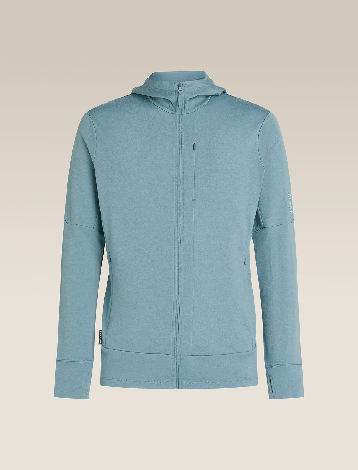 Men's Merino 260 Quantum Long Sleeve Zip Hoodie Flint Blue - 10