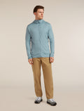 Men's Merino 260 Quantum Long Sleeve Zip Hoodie Flint Blue - 3