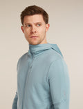 Men's Merino 260 Quantum Long Sleeve Zip Hoodie Flint Blue - 5