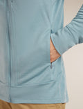 Men's Merino 260 Quantum Long Sleeve Zip Hoodie Flint Blue - 7