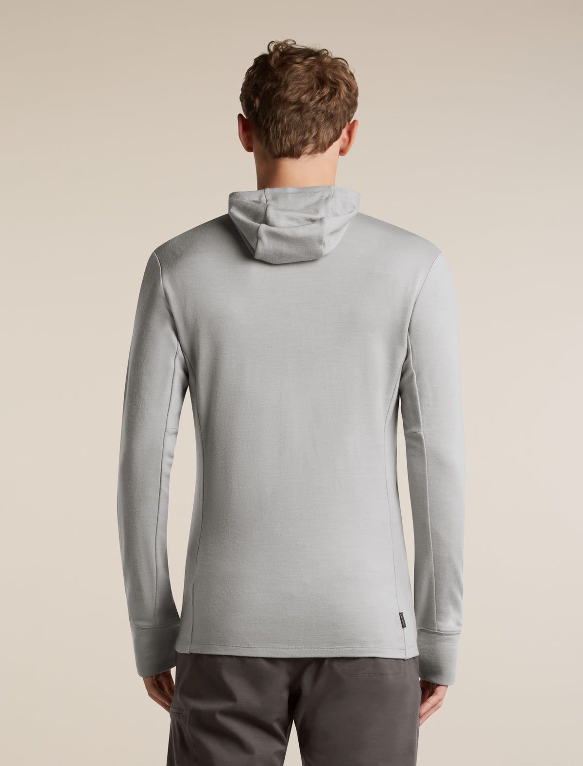 Men's Merino 260 Quantum Long Sleeve Zip Hoodie Proto Grey - 2