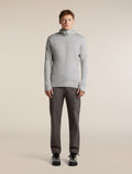 Men's Merino 260 Quantum Long Sleeve Zip Hoodie Proto Grey - 3